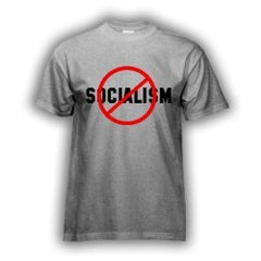 No Socialism T-Shirt - S/Grey